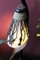 Preview: Originelle Palmblatt-Lampe weiß 70cm