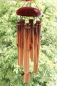 Preview: Exotisches Windspiel Klangspiel aus Bambus und Kokosnuss - 6 Röhren - 30 cm Länge