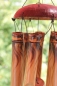 Preview: Exotisches Windspiel Klangspiel aus Bambus und Kokosnuss - 6 Röhren - 30 cm Länge