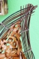 Preview: Originelle Tischlampe aus Rattan und Zweigen 57cm
