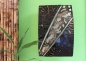 Preview: Originelle Wandlampe aus Metall, Mosaikglas und Textil 35 cm