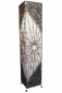 Preview: Stilvolle Bodenlampe aus Bambus und Textil 150cm
