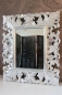 Preview: Eleganter Barockspiegel antik silber weiss 70cm x 60cm