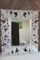 Preview: Eleganter Barockspiegel antik silber weiss 70cm x 60cm