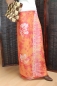 Preview: Farbenfroher Sarong orange mit Palmenmotiv 160 x 120 cm