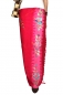 Preview: Edler Sarong rosa, pink mit Blütenmotiv bestickt 160 x 120 cm