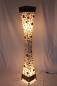 Preview: Elegante Bodenlampe "Perlmutt-Rings" 150cm