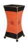 Preview: Exotische Tischleuchte aus Seegras orange 30cm