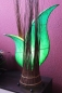 Preview: Hübsche Tischlampe Spitze mit Zweigen grün 70 cm