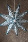 Preview: Edler Leuchtstern weiss blau bestickt 60 cm