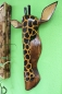 Preview: Maske "Giraffe" dunkel 55cm