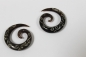 Preview: Paar Expander Spirale aus Horn 4mm - 6mm