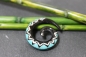 Preview: Expander Spirale aus Horn 4mm - 8mm Muster blau