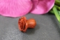 Preview: Plug Rose aus Rosenholz braun 6mm - 10mm