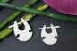 Preview: Knochen Ohrringe Kreolen Ethno 20mm