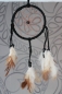 Preview: Farbenfroher Dreamcatcher Traumfänger schwarz 29 cm Länge
