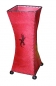 Preview: Exotische Tischlampe Leder mit Gecko-Motiv rot 30cm