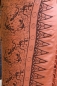 Preview: Farbenfroher Sarong terrakotta mit Geckomotiv 160 x 120 cm