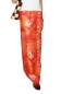 Preview: Farbenfroher Sarong orange mit Geckomotiv 160 x 120 cm
