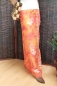 Preview: Farbenfroher Sarong orange mit Geckomotiv 160 x 120 cm