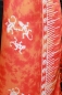 Preview: Farbenfroher Sarong orange mit Geckomotiv 160 x 120 cm
