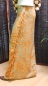 Preview: Farbenfroher Sarong orange mit Schildkrötenmotiv 160 x 120 cm