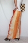 Preview: Farbenfroher Sarong orange mit Batikmotiv 160 x 120 cm