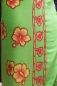 Preview: Farbenfroher Sarong grün, gelb, rosa, pink mit Blütenmotiv 160 x 120 cm