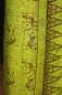 Preview: Farbenfroher Sarong grün mit Geckomotiv 160 x 120 cm