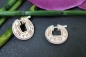 Preview: Creolen mit Antikmotiv aus Büffelknochen Paar 20mm