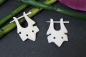 Preview: Creolen aus Büffelknochen Paar 30mm