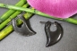 Preview: Horn-Ohrringe spitz 30mm