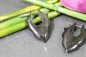 Preview: Horn-Ohrringe spitz 25mm