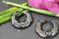 Preview: Horn-Ohrringe mit Motiv Ethno 30mm