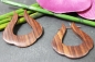Preview: Holz-Creolen aus Sono-Holz 45mm