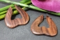 Preview: Holz-Ohrringe Herzform aus Sono-Holz 35mm