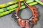 Preview: Holz-Creolen handgeschnitzt aus Sono-Holz 50mm