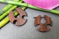 Preview: Holz-Creolen aus Sono-Holz 2,5cm