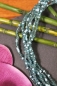 Preview: Statement-Kette mit Zierperlen, hellblau 37 cm