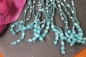 Preview: Statement-Kette mit Zierperlen, hellblau 37 cm