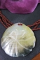 Preview: Muschelkette mit Perlmutt-Anhänger und Zierperlen, 25 cm