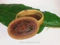 Preview: Holz-Rattanbox, handgeschnitzt mit Frosch, oval, mit Deckel 15 cm