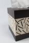 Preview: edle Tücherbox aus Holz und Kokosnuss 24cm