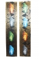 Preview: Edles Buddha Wandbild 2-teilig auf Leinwand je 100cmx20,5cm Gold-Brokatoptik