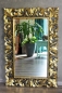 Preview: Barockspiegel Massivholz gold antik 120cm x 80cm, 150cm x 80cm
