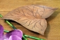 Preview: Dekorative Holzschale in Blattform - 16 cm