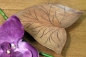 Preview: Dekorative Holzschale in Blattform - 16 cm
