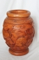 Preview: Exotische Mahagoni-Holzvase "Fisch" 25cm