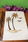Preview: Exotisches Fotoalbum "Palmbeach" Bananenblatt, 80 Fotos