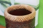 Preview: Originelle Terrakotta-Vase mit Ziersteinen - 32cm